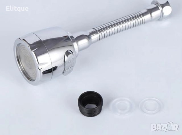 Подвижен 360 градуса кухненски кран с тръба и 2 режима на действие, снимка 2 - Други стоки за дома - 52862868