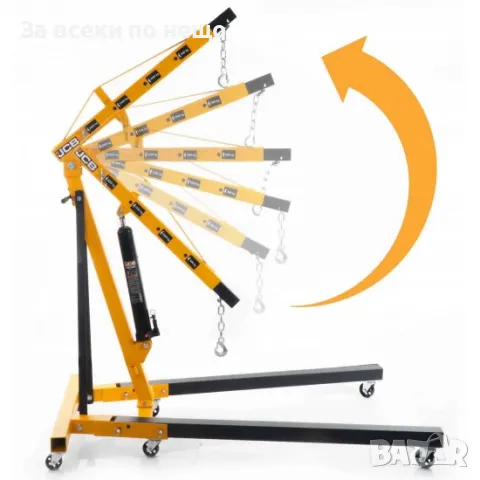 Хидравличен, сгъваем кран за двигатели тип жираф 2 тона JCB, снимка 3 - Други инструменти - 50325274