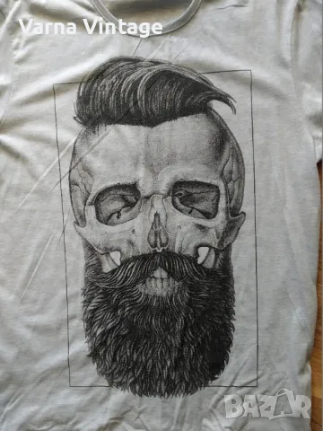 Тениска Череп с брада. размер L. SCOTCH & SODA. Турция., снимка 2 - Тениски - 50332873