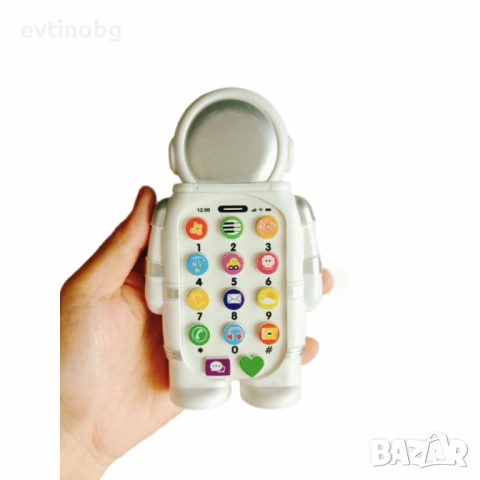 Детски музикален телефон "Космонавт" – Вашият малък изследовател на звуци и светове, снимка 3 - Музикални играчки - 54049782