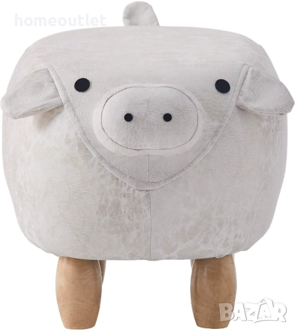 ПРОМОЦИЯ Табуретка прасенце с очарователен дизайн C-ASL028GY , снимка 4 - Дивани и мека мебел - 52835059