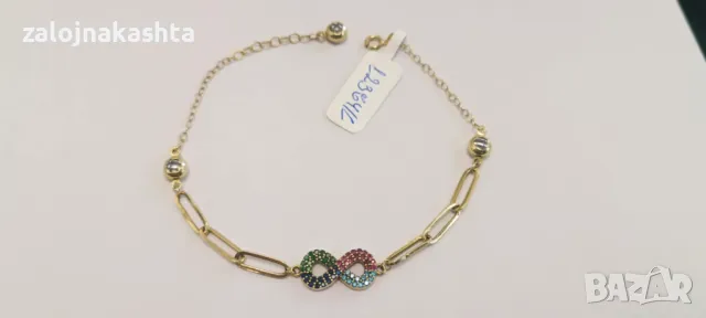 Златна гривна-3,60гр/14кр, снимка 5 - Гривни - 49670803