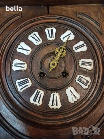 Антикварен стенен часовник с термометър и барометър Japy Freres 1920 год., снимка 2 - Антикварни и старинни предмети - 54207055