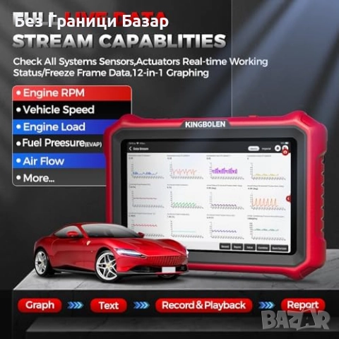 Нов Професионален автомобилен скенер K8 PRO с CAN FD, DOIP и активни тестове, снимка 6 - Друга електроника - 51889080