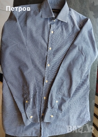 Мъжка риза марка Massimo Dutti (slim fit), снимка 4 - Ризи - 53617577