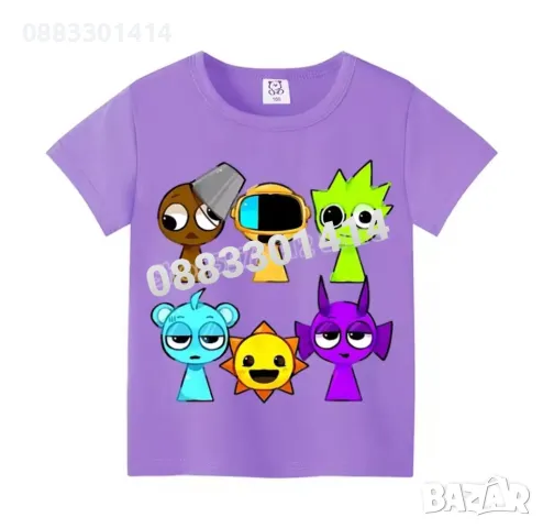 Детска Тениска Спрънки Sprunki Incredibox Фланелки , снимка 4 - Детски тениски и потници - 49637940