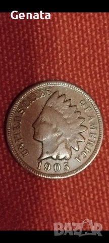 Стара монета САЩ, снимка 2 - Нумизматика и бонистика - 53012283