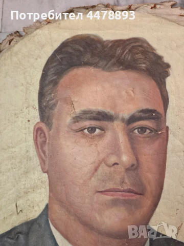 Картина портрет на Вълко Червенков , снимка 3 - Картини - 50971815