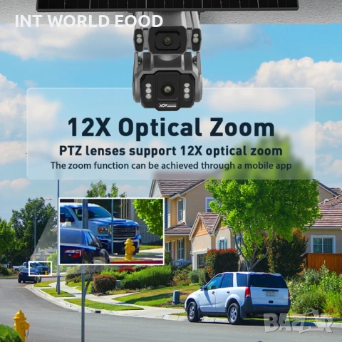 LS VISION 10MP AOV Соларна 4G Kамера 12X оптичен зуум HiEasy APP, снимка 4 - Друга електроника - 53927536