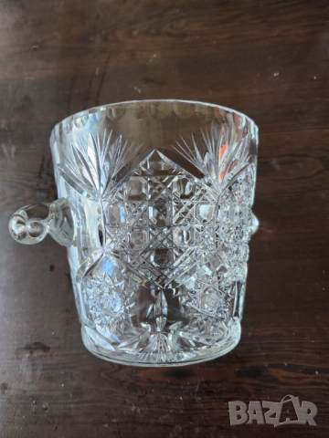 Кристалн: ваза -голяма, фруктиера, шампаниера, бомбониера - Полша, купи за сладолед, десерт - Чехия , снимка 10 - Други ценни предмети - 29087808