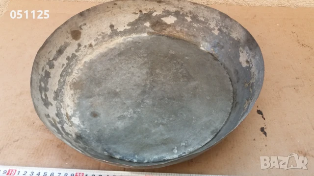 стара голяма кована бакърена тепсия, леген , тава , снимка 9 - Антикварни и старинни предмети - 50596438