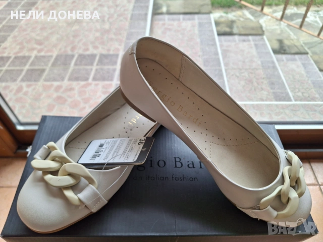 Обувки Естествена Кожа на SERGIO BARDI ! НОВИ с Етикет! 36, снимка 3 - Дамски ежедневни обувки - 54239938
