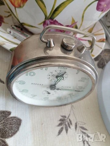 Ретро, немски часовник, будилник PETER, снимка 3 - Антикварни и старинни предмети - 50836833