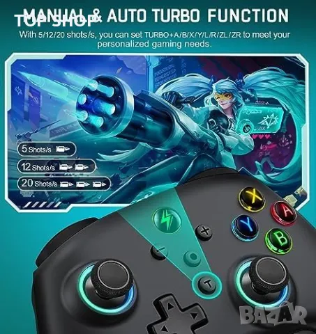 Нов Безжичен контролер джойстик за Nintendo Switch Lite OLED игри геймър, снимка 5 - Nintendo конзоли - 49804756