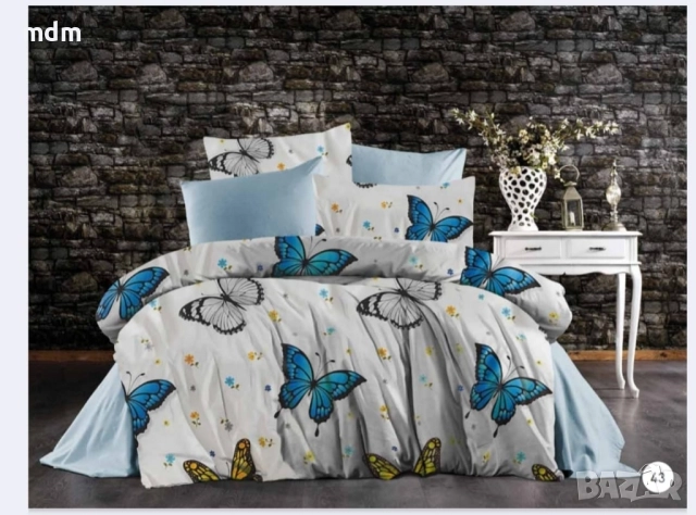 Марка VALDİVİA луксозен двоен ранфорс спален комплект 100% памук- 49 лв, снимка 5 - Спално бельо - 44016503