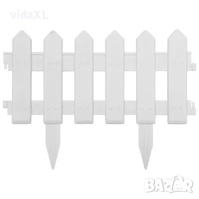 vidaXL Кантове за тревни площи, 25 бр, бели, 10 м, PP(SKU:48616), снимка 3 - Други - 48678406