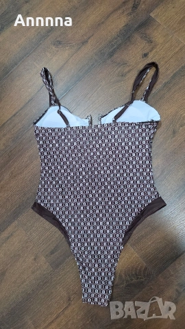 Нов кафяв цял бански, снимка 2 - Бански костюми - 53564177