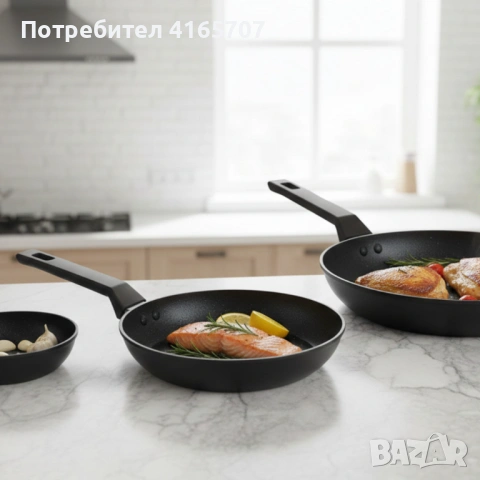 Тиган Edenberg с керамично незалепващо покритие — за здравословно готвене, снимка 5 - Съдове за готвене - 53528505
