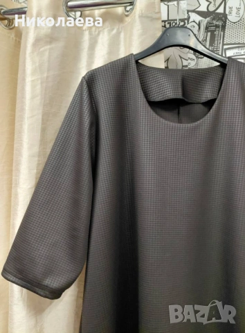 Кокетна Макси Рокля в черно с размери :58,60,62!, снимка 5 - Рокли - 53381343