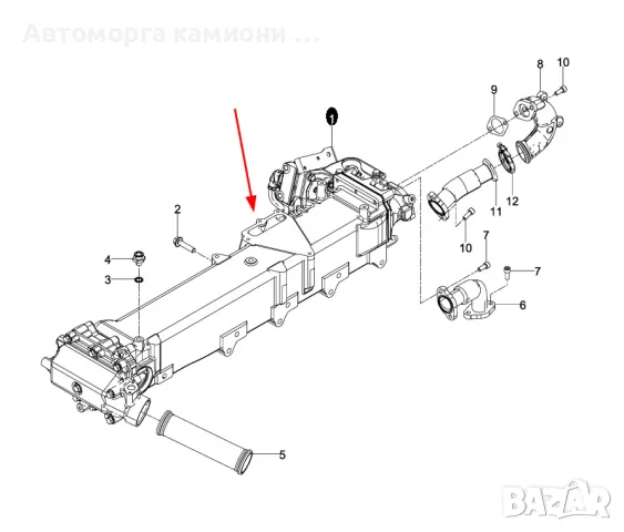 Нови и рециклирани EGR модул охладител MAN Tgs Tgx euro 6, снимка 3 - Части - 47782432