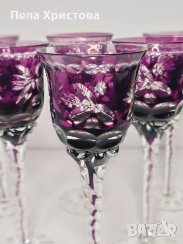 Комплект от 6 броя чаши за вино , снимка 6 - Чаши - 54095702