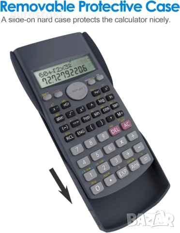 Helect H1002 2-редов инженерен научен калкулатор Размери на продукта: 15,9 x 8,2 x 2,1 см; 180 г , снимка 4 - Ученически пособия, канцеларски материали - 51379958