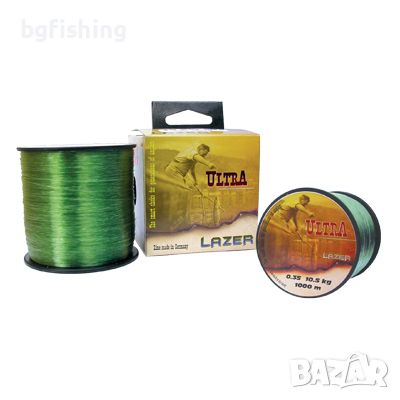 Монофилно влакно Lazer Ultra - Green, снимка 1 - Такъми - 45421612