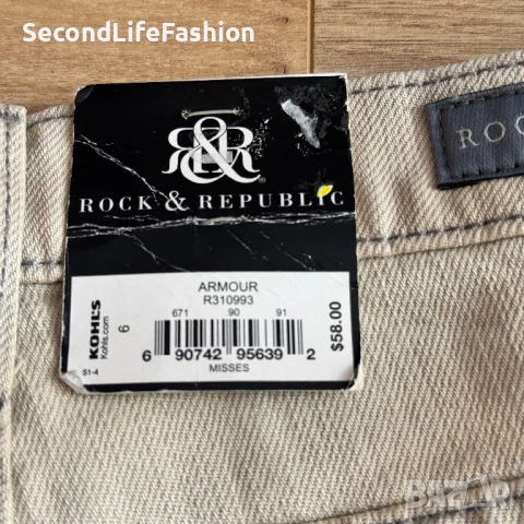 Rock & Republic дамски дънкови къси панталони нови , снимка 6 - Къси панталони и бермуди - 53911860