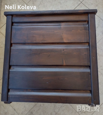 Нова дървена кашпа 50х50х50 см за 32.00 €, снимка 2 - Саксии и кашпи - 53845318