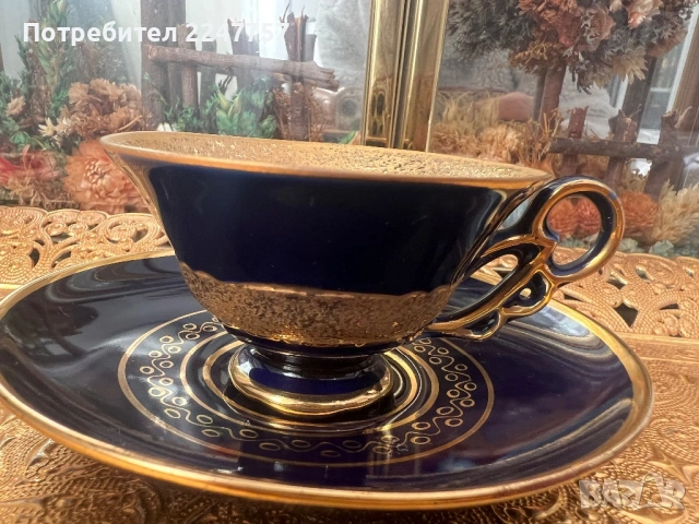 Двоен сет порцелан Echt Kobalt, снимка 4 - Антикварни и старинни предмети - 53022203