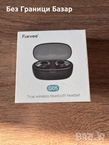 Нови Безжични слушалки G05, Bluetooth 5.0, Type-C, 3.5 часа музика