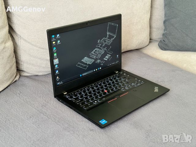 14’FHD IPS/i5-1135G7/16GB DDR4/Thinkpad L14 Gen2/256GB SSD, снимка 3 - Лаптопи за работа - 46319949