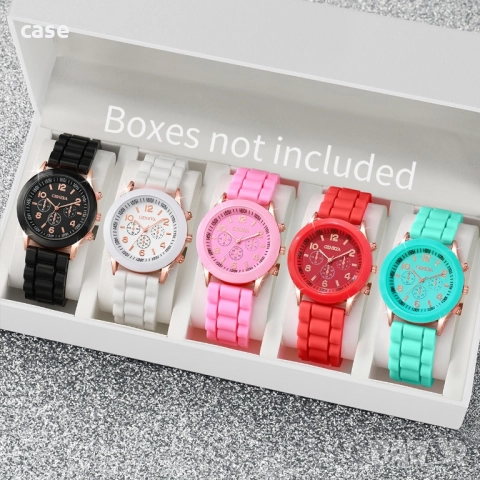 Часовник ,лек и удобен с силиконова каишка 5цвята