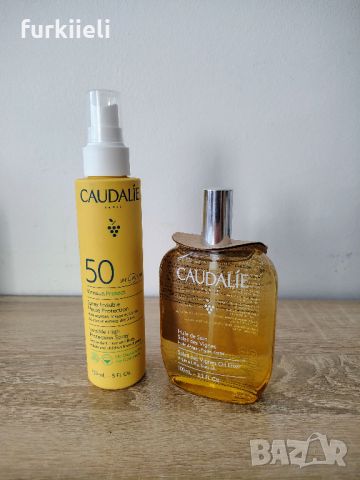 Комплект Caudalie слънцезащитен спрей и мултифункционално олио, снимка 1 - Козметика за лице - 46417438