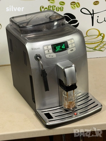 Кафемашина кафе автомат Saeco INTELİA с гаранция, снимка 6 - Кафемашини - 53691025