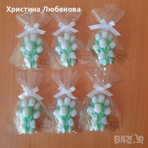 глицеринови букетчета , снимка 12 - Декорация за дома - 43901427