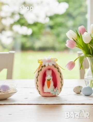 Великденско яйце от филц , снимка 8 - Декорация за дома - 54023451