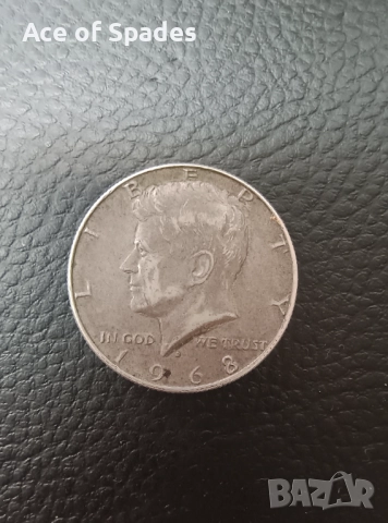 Американски Сребърен Долар Half Dollar 1968 