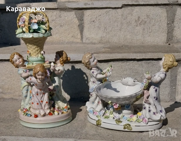 Порцеланова Композиция, снимка 8 - Статуетки - 50968688