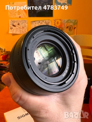 Sigma 56mm 1.4 за Sony E - mount, снимка 3 - Обективи и филтри - 54044405