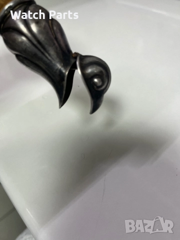 Винтидж посребрена тапаз за бутилка, снимка 4 - Други ценни предмети - 52691274