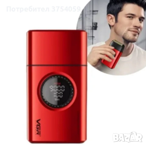 Професионален комплект 2в1 VGR – Машинка за подстригване + електрическа самобръсначка с Led дисплей, снимка 5 - Машинки за подстригване - 53099345