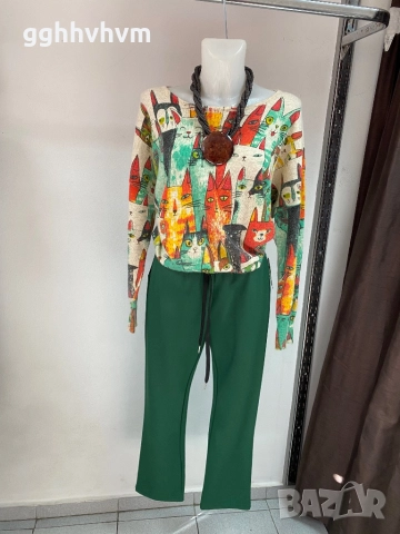 Блуза с котенца 2х/3хл