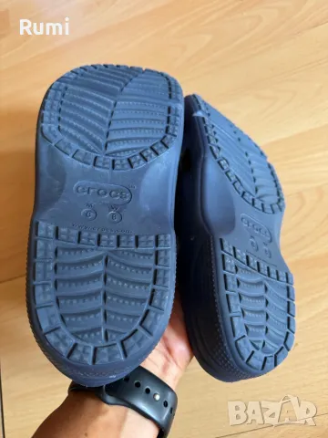 Оригинални тъмно сини чехли чехли Crocs ! 38-39 н, снимка 7 - Чехли - 47059860