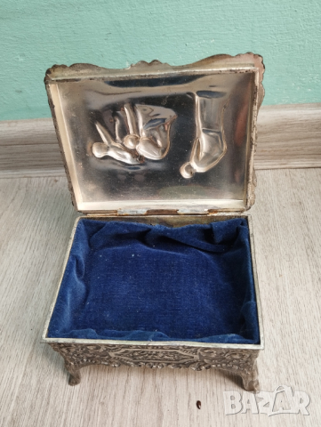 Посребрена барокова кутия за бижута, снимка 5 - Антикварни и старинни предмети - 45023800