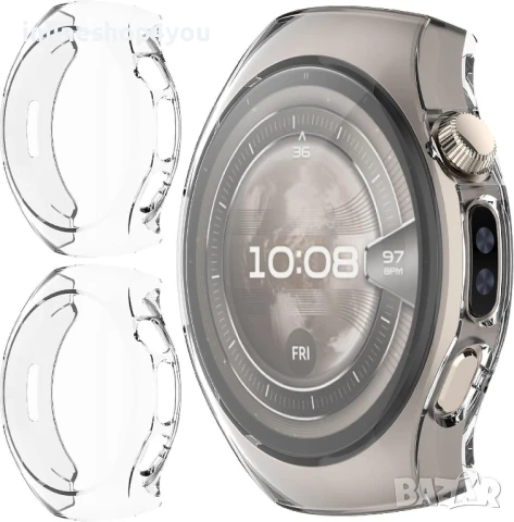 Силиконов Кейс 360° Градуса за Часовник Huawei Watch 5 46mm, снимка 3 - Смарт гривни - 51152095