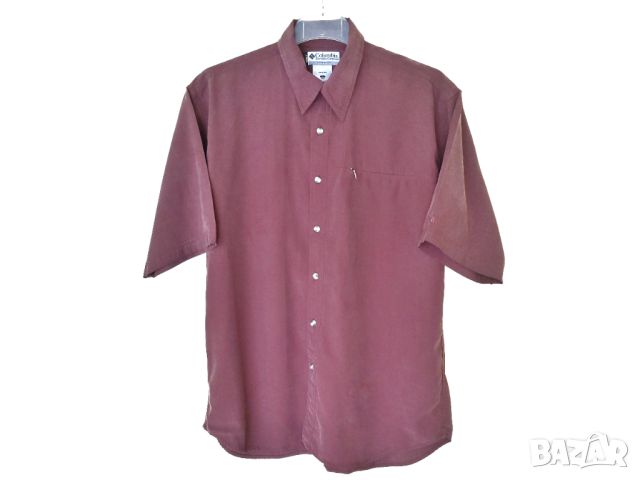 Columbia GRT Brown Bordo Trek Summer Hiking / L* / мъжка риза лятна с къс ръкав / състояние: ново