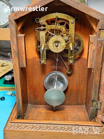 Стар Немски Механичен Часовник Юнгханс , снимка 5 - Антикварни и старинни предмети - 46041802