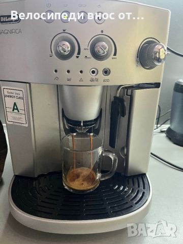 Кафе автомат DeLonghi MAGNIFICA внос от Австрия много запазен пръсва хубаво кафе , снимка 14 - Кафемашини - 45913787