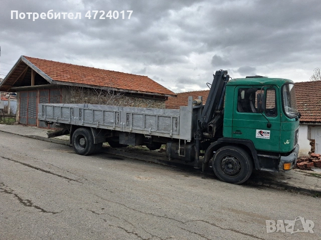 Камион ман с кран, снимка 2 - Камиони - 53561337